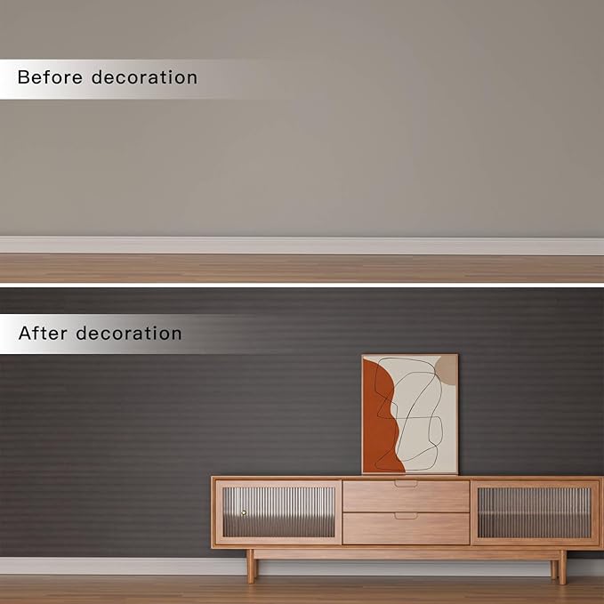 3D Wall Panels - 1PCS 7.9"x11.8" Faux Stone Wall Covering - MCM Modified Clay Material for Home Art, Accent Brick, Modern Exterior/Interior Decoration, Sample-Texture Black