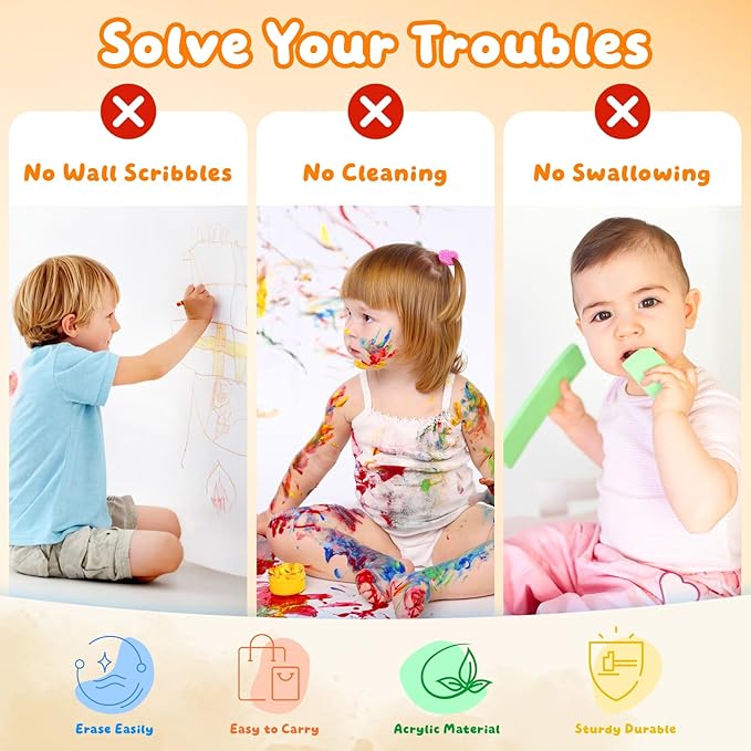 16" LumiBoard LED Drawing Board for Kids - 7 Colors & 10 Modes Rechargeable Acrylic LED Note Board with 7 Markers Cleaning Kit, Sketching & Birthday Gifts for Kids/Girls/Teens๏ผAnimals๏ผ