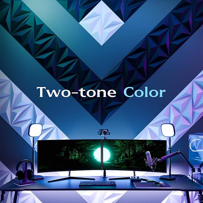 48 Pack 3D Wall Panels for Interior Wall Decor,PVC Textured Wall Panel for Home and Office Interiors, White, 12"x12", Covers 47 Sq.Ft.