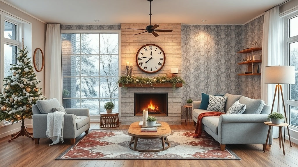 Winter Peel and Stick Wallpapers from $14.52 for Cozy Home Upgrade
