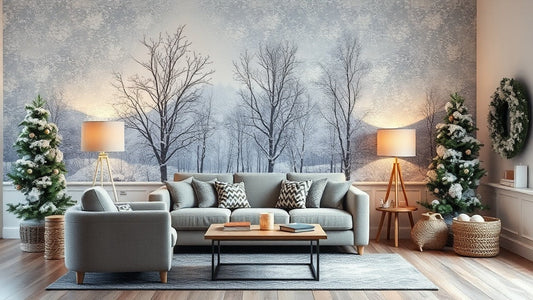 Winter Peel and Stick Wallpapers from $14.52 for Elegant Warmth