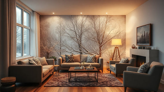 Winter Peel and Stick Wallpapers for Cozy and Stylish Homes