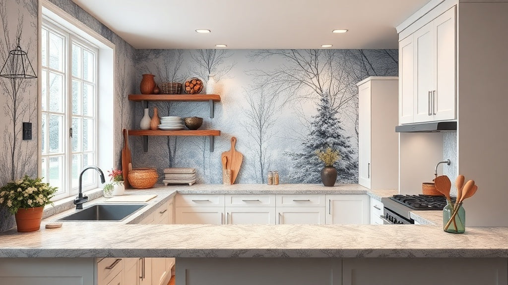 Winter Peel and Stick Wallpaper: Durable Styles Starting at $14.52