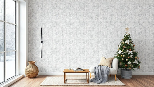 Winter Peel and Stick Wallpaper Solutions from $14.52 for Cozy Homes