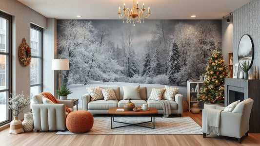 Winter Peel and Stick Wallpapers From $14.52 to Warm Your Space