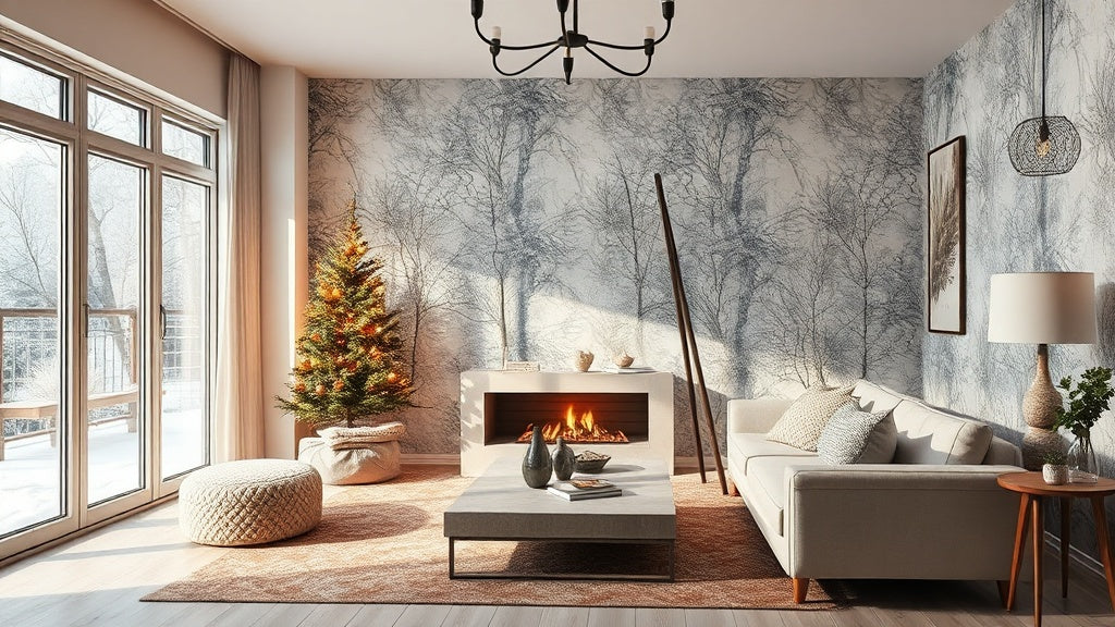 Winter Peel and Stick Wallpaper: Cozy & Stylish Home Updates
