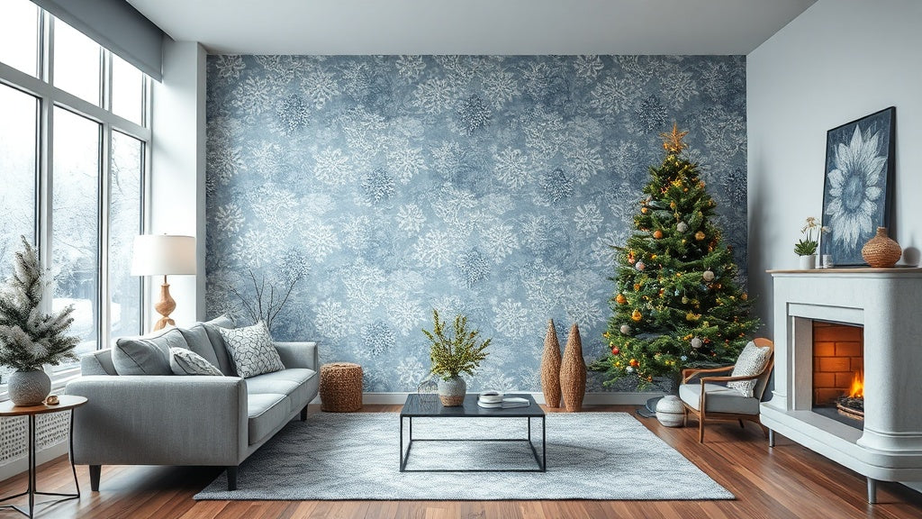 Winter Peel and Stick Wallpaper Solutions from $14.52 for Cozy Living