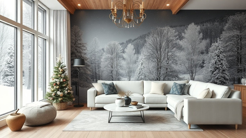Winter Peel and Stick Wallpapers from $14.52 for Stylish Warmth