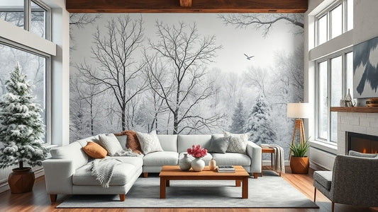 Winter Peel and Stick Wallpapers from $14.52 for Stylish Warmth