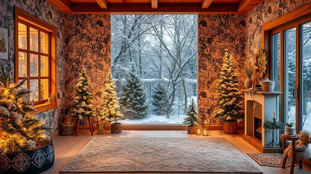 Winter Peel and Stick Wallpapers from $14.52 for Stylish Warmth