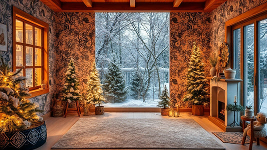 Winter Peel and Stick Wallpapers from $14.52 for Stylish Warmth
