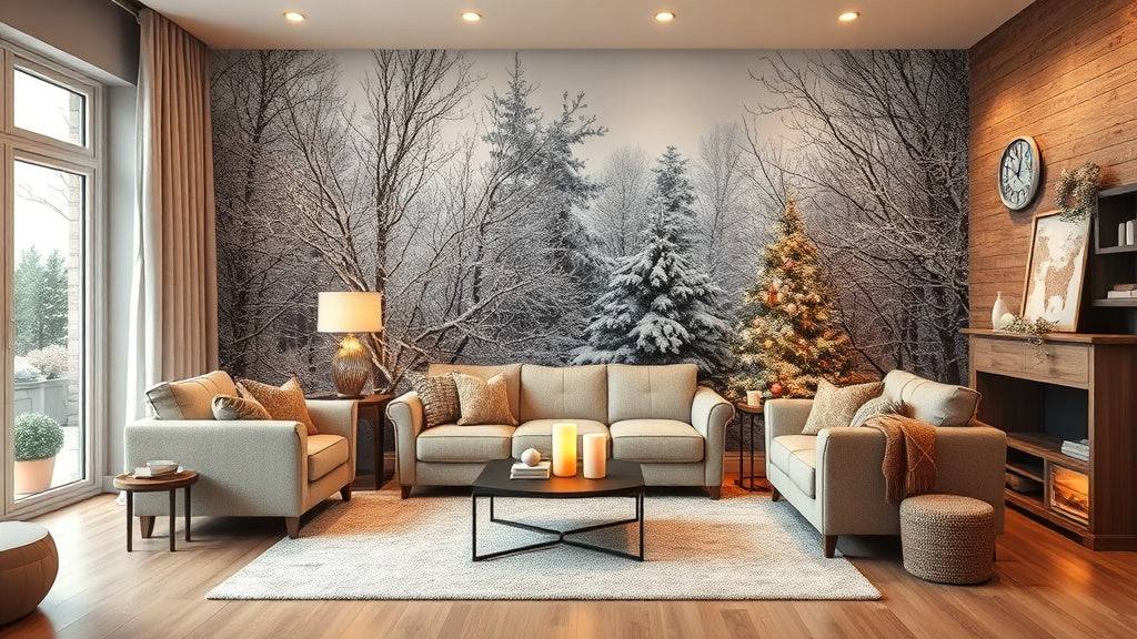 Winter Peel and Stick Wallpapers from $14.52 for Stylish Home Refresh