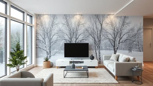 Winter Peel and Stick Wallpaper: Affordable Styles from $14.52