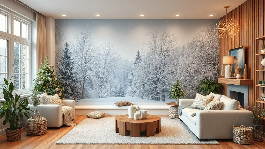 Winter Peel and Stick Wallpaper: Durable Styles from $14.52