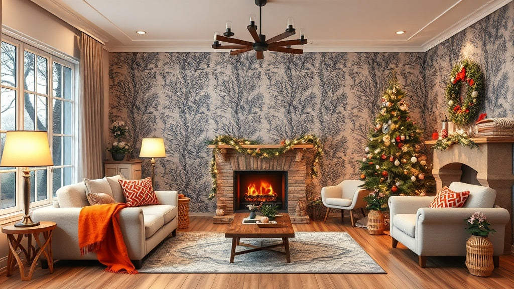 Winter Peel and Stick Wallpapers from $14.52 for Stylish Warmth