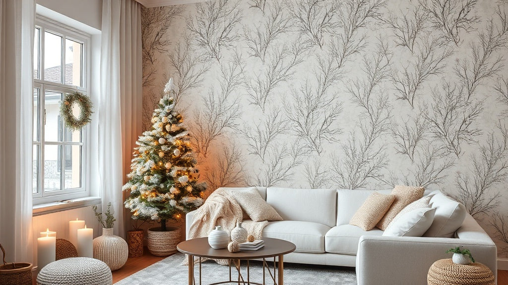 Winter Peel and Stick Wallpapers from $14.52 for Cozy and Stylish Home Updates