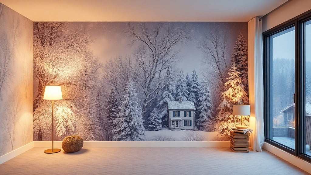 Winter Peel and Stick Wallpaper: Affordable Solutions from $14.52