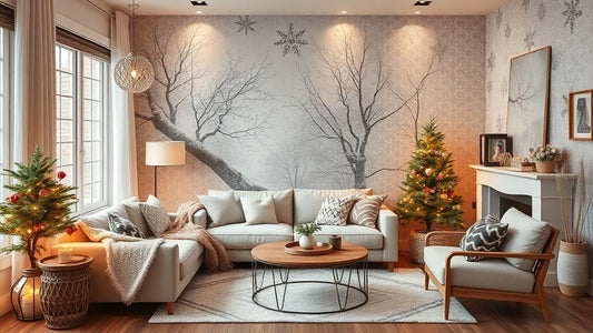 Winter Peel and Stick Wallpaper Ideas from $14.52 for Cozy Spaces