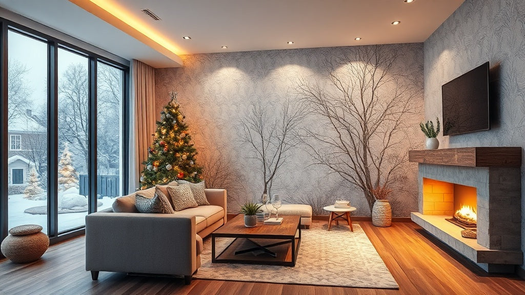 Winter Peel and Stick Wallpapers from $14.52 for Cozy Home Upgrades