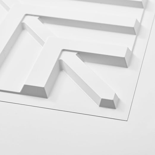 Art3d 24-Pack Drop Ceiling Tiles 2x2 FT, PVC 3D Textured Panels for Interior Wall Decor Living Room Bedroom Office, 24x24 Inch, White