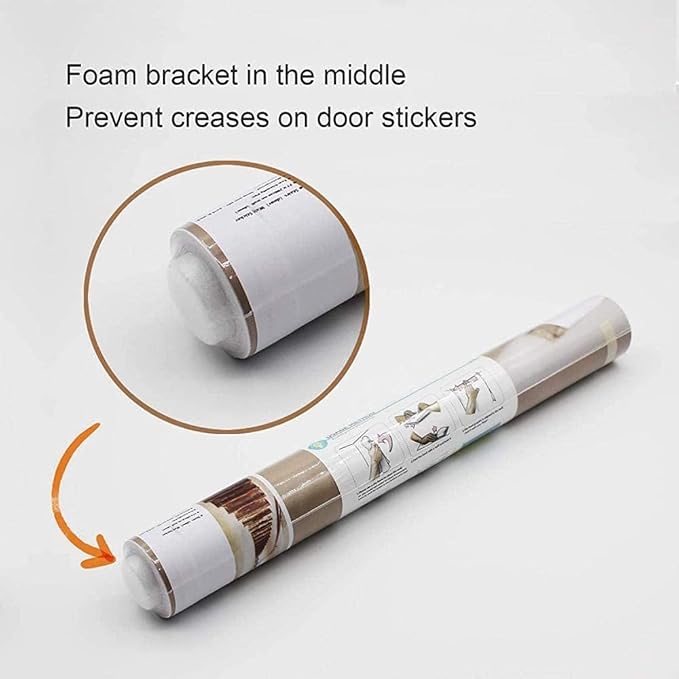 3D Door Wallpaper Self-Adhesive Sticker - Forest Poster Premium PVC Waterproof Wall for Bedroom Living Room Decoration 95 x 215 cm