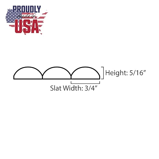 1' Wide x Nominal 8' High x 5/16' Thick Unfinished Solid Maple FlexibleTambour Sheet with 3/4" Half Round Grooves