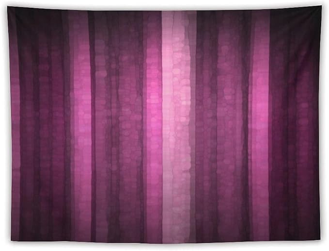 ZhiRain Pink Striped Tapestry Wall Hanging Hot Pink Neon Cute Abstract Mosaic Glass Texture And Dark Stripe Art Tapestries Home Decor for Living Room Bedroom Apartment Farmhouse 60"x80"