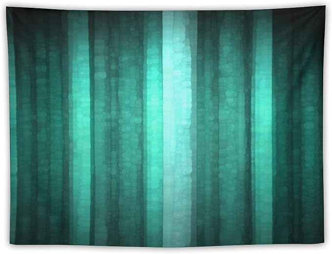 ZhiRain Teal Tapestry Wall Hanging Cool Glass Texture Ombre Turquoise Abstract Modern Tapestries Home Decor for Living Room Bedroom Apartment Farmhouse Dorm 30"x40"