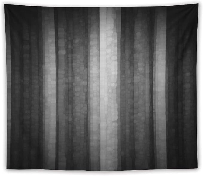 ZhiRain Black Grey Tapestry Wall Hanging Cool Glass Texture Ombre Abstract Modern Elegant Tapestries Home Decor for Living Room Bedroom Apartment Farmhouse Dorm 50"x60"