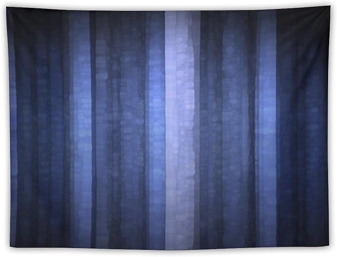 ZhiRain Navy Blue Tapestry Wall Hanging Abstract Modern Navy Blue Cool Glass Texture Ombre Tapestries Home Decor for Living Room Bedroom Farmhouse Apartment Dorm 30"x40"