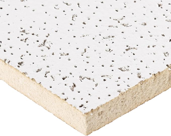 Armstrong Ceiling Tiles; 2x4 Ceiling Tiles - 10 pc White; Acoustic Ceilings for Suspended Grid; Random Textured 933