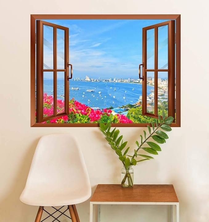 wall26 Beach of Pattaya, Removable Wall Sticker/Wall Mural - 24"x32"