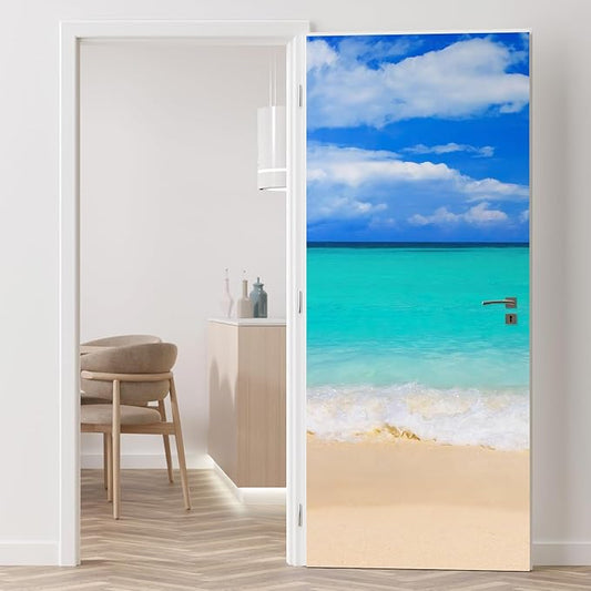 wall26 Word Paradise on Beach Concept Travel Background - Removable Wall Mural Self-Adhesive Large Wallpaper - 96x48 inches
