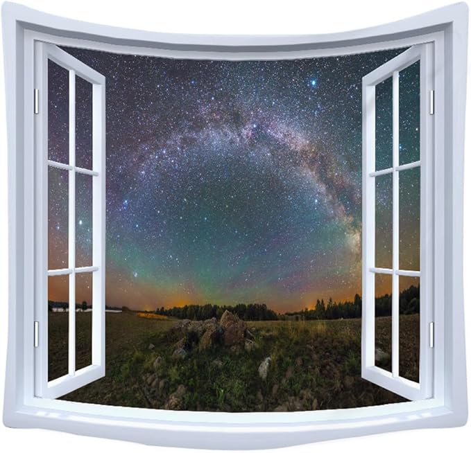 XIUYINHS Nature Forest Tapestry,Scenery Wall Tapestries,Mountain Tree Tapestry,for Home Office Dorm Indoor and Outdoor Decoration Large Size 59"(W) x59(L) GTCH(72)