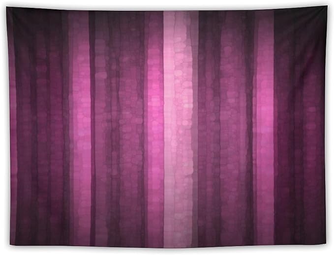 ZhiRain Pink Striped Tapestry Wall Hanging Hot Pink Neon Cute Abstract Mosaic Glass Texture And Dark Stripe Art Tapestries Home Decor for Living Room Bedroom Apartment Farmhouse 30"x40"