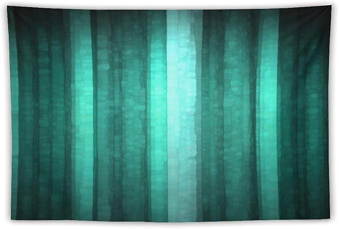 ZhiRain Teal Tapestry Wall Hanging Cool Glass Texture Ombre Turquoise Abstract Modern Tapestries Home Decor for Living Room Bedroom Apartment Farmhouse Dorm 40"x60"