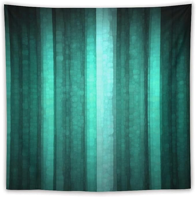ZhiRain Teal Tapestry Wall Hanging Cool Glass Texture Ombre Turquoise Abstract Modern Tapestries Home Decor for Living Room Bedroom Apartment Farmhouse Dorm 60"x60"