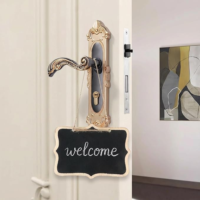 20 PCS Mini Chalkboard Signs, Reusable Hanging Chalkboard Sign, Wooden Double-Sided Blackboard with Hanging String, Small Chalk Board Sign for Wedding Birthday Parties, Party Buffet Food Name Tags