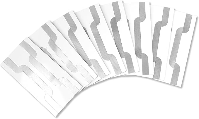 Yipscazo Peel and Stick backsplash 3 x 6 Inches 3D PVC Composite Wall Tile Stick on Backsplash Tile for Kitchen Bathroom, Laundry Room, Fireplace(White with Silver Metal, 32 Pieces)