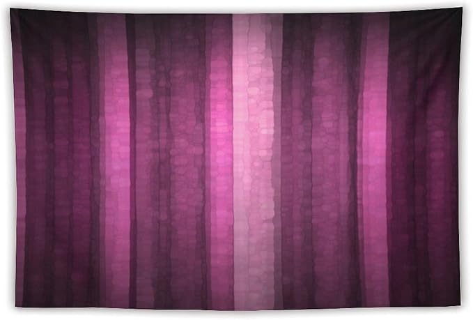 ZhiRain Pink Striped Tapestry Wall Hanging Hot Pink Neon Cute Abstract Mosaic Glass Texture And Dark Stripe Art Tapestries Home Decor for Living Room Bedroom Apartment Farmhouse 40"x60"