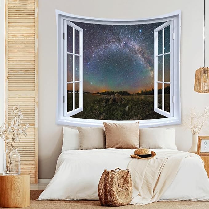 XIUYINHS Nature Forest Tapestry,Scenery Wall Tapestries,Mountain Tree Tapestry,for Home Office Dorm Indoor and Outdoor Decoration Large Size 59"(W) x59(L) GTCH(72)