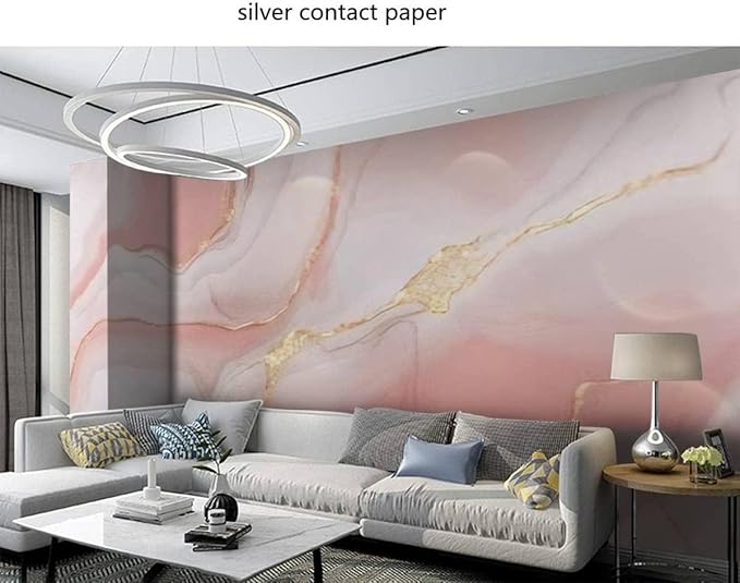 YTTBDBD Marble Photos Not Peel n' Stick Wallpaper, Gilt Texture Removable Large Living Room Mural,for Boys Girls Bedroom TV Backdrop Decor-not Self-Adhesive-135 W x 106.3" H/343x270cm-Silk