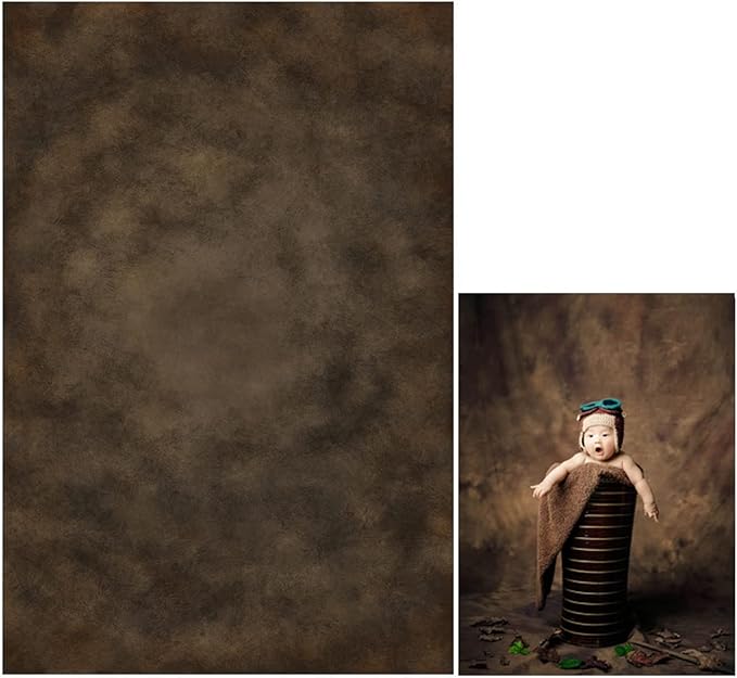 6x9ft Dark Brown Mottled Texture Photography Backdrop for Portrait Photo Studio Prop Abstract Background for Photographyer