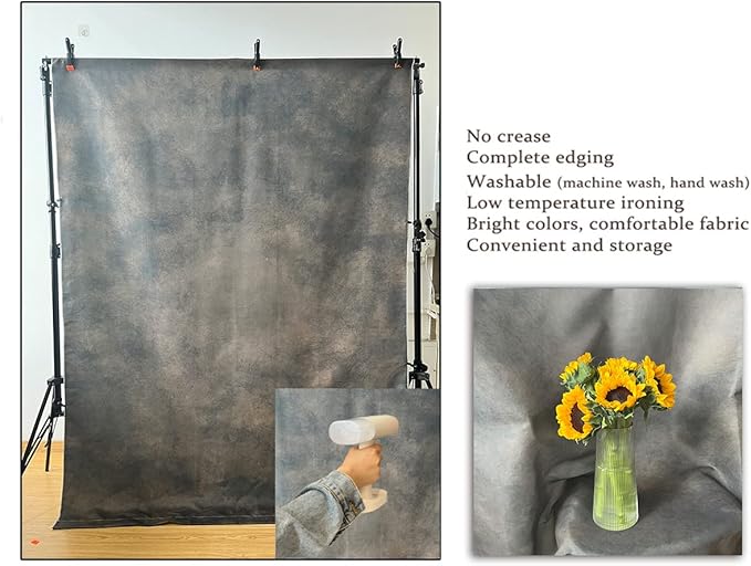 5x7ft Dark Brown Mottled Texture Photography Backdrop for Portrait Photo Studio Prop Abstract Background for Photographyer