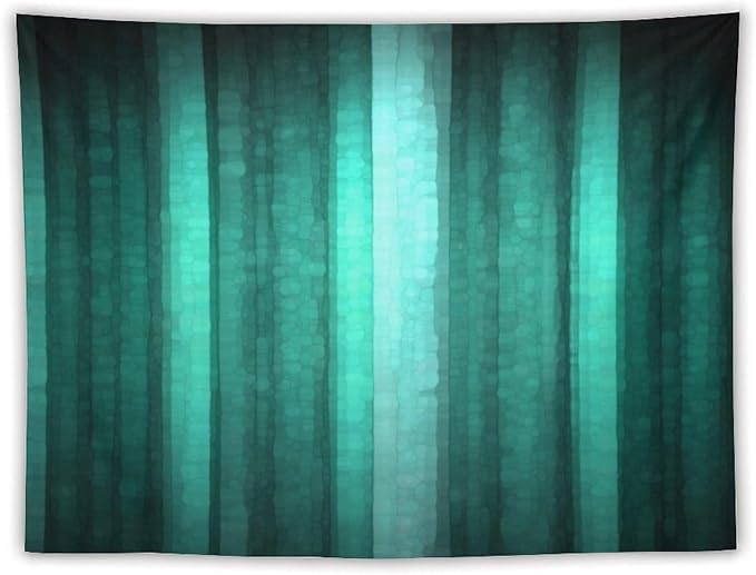 ZhiRain Teal Tapestry Wall Hanging Cool Glass Texture Ombre Turquoise Abstract Modern Tapestries Home Decor for Living Room Bedroom Apartment Farmhouse Dorm 60"x80"