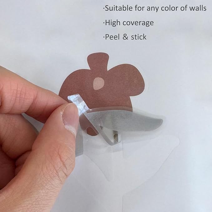 YouRfocus Boho Flower Wall Decals 72 PCS, Boho Decal Sticker for Girls Living Room Playroom Nursery, Removable Decals Kids Room Decor Vinyl Murals DIY Cute Decorations (12 Sheets)