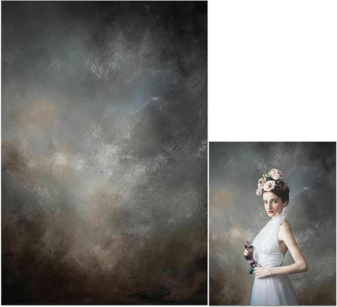 10x10ft Fabric Abstract Backdrop for Photography Vintage Portrait Old Master Background for Studio Prop