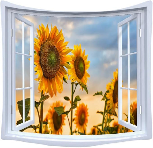 XIUYINHS Nature Forest Tapestry,Scenery Wall Mountain Tree Tapestry,for Home Office Dorm Indoor and Outdoor Decoration Large Size 59"(W) x59(L) GTCH(64)