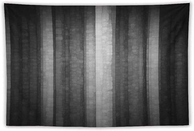 ZhiRain Black Grey Tapestry Wall Hanging Cool Glass Texture Ombre Abstract Modern Elegant Tapestries Home Decor for Living Room Bedroom Apartment Farmhouse Dorm 40"x60"
