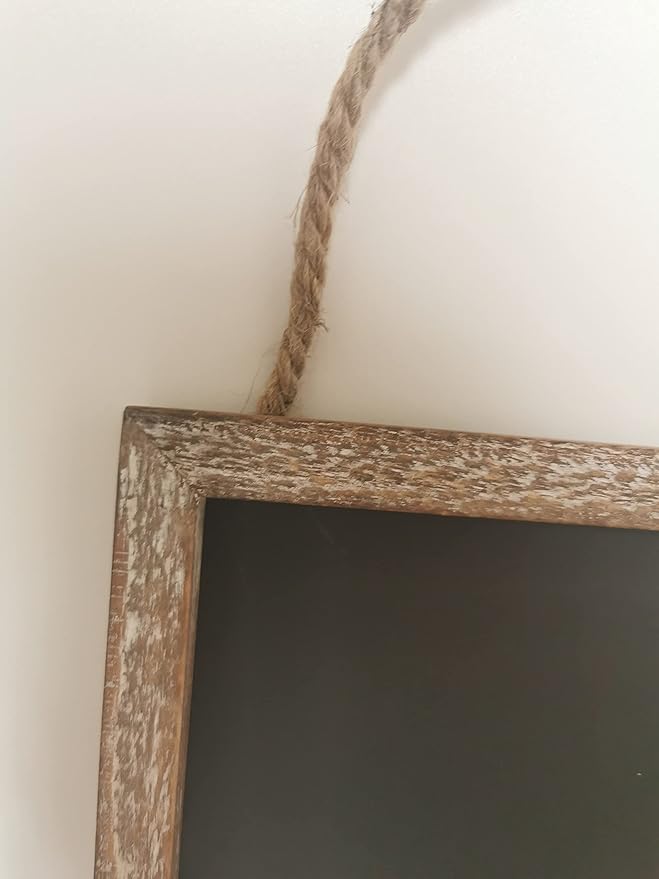 16''x12'' Wood Framed Chalkboard for Wall Home Decorative Chalk Board for Shool,Office,Wedding and Menu. (Brown, 11''x11'')